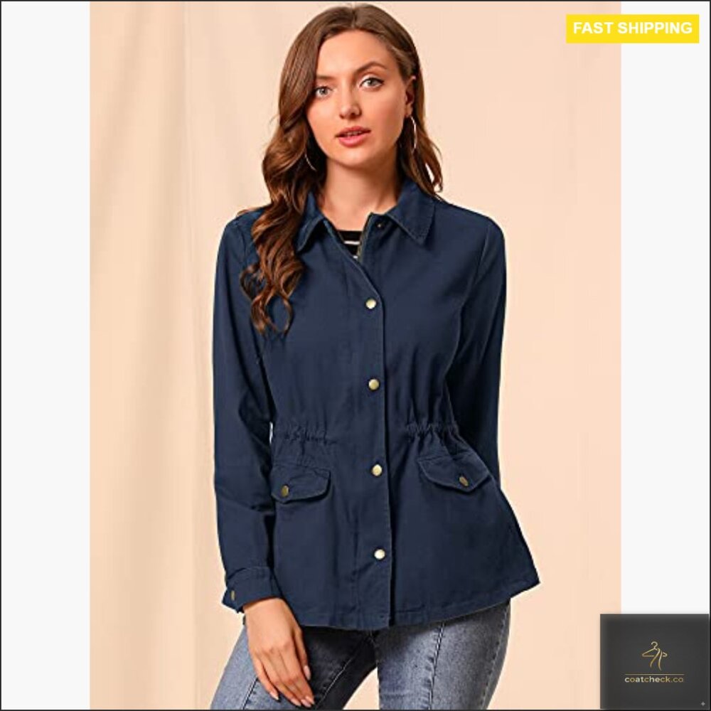 Lightweight Utility Anorak Jacket Drawstring Wais… - image 3